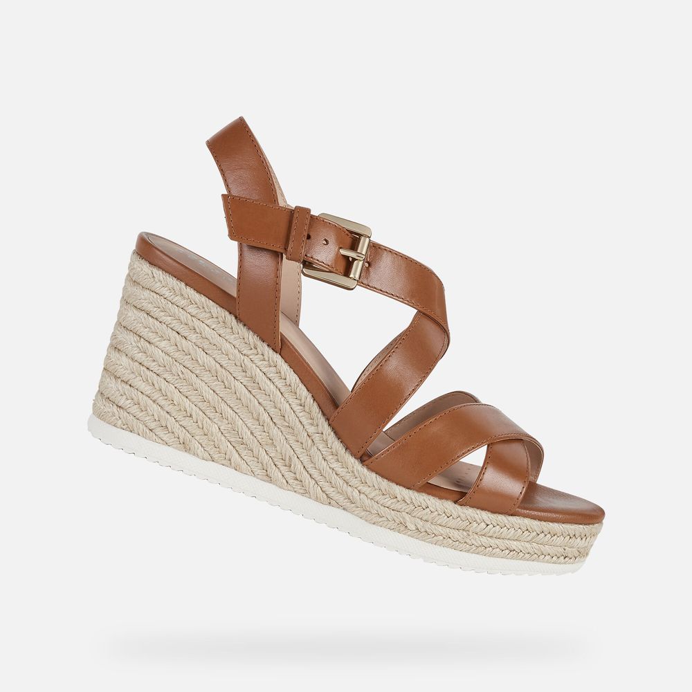 Geox Sandals Brown Ponza - Geox Womens Shoes - ENZBMA961